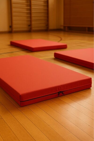 NOR DESIGN FlexiCore fitness mat for floor exercises, 200x90 cm, Red