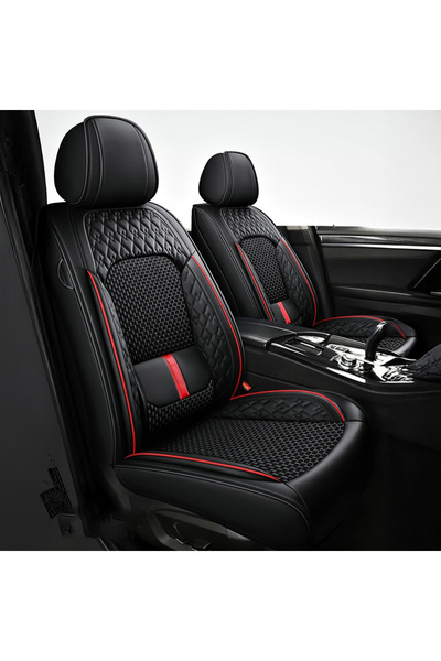 Elindor Set de 5 huse auto Elindor®, impermeabile, universale, protecție față/spate, negre