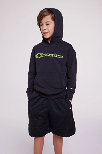 Champion Children's Spray Hooded sweatshirt navy blue