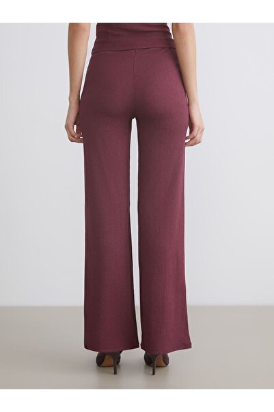 LC Waikiki Lcw Vision Buy Elastic Textured Wide Leg Women's Trousers