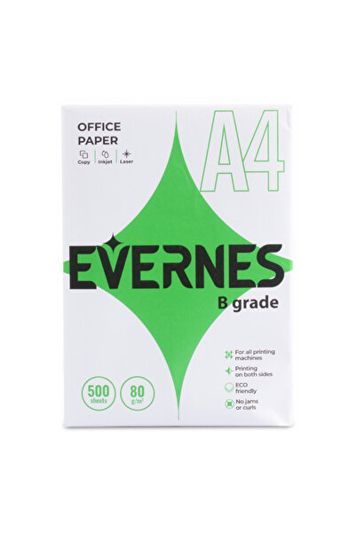 EVERNES A4 Fotokopi Kağıdı 80 gr 500'LÜ 1 PAKET