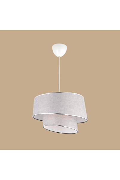 Bella Maison Levi 2 Katlı Sarkıt Avize Gri (70x35 cm)