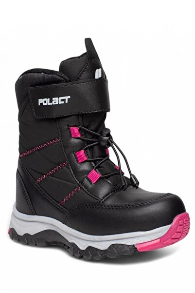 Celira Plc Black Fuchsia Waterproof Non-Slip Girls' Snow Boots