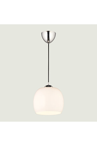 Bella Maison Oia Tekli Cam Sarkıt Avize Beyaz (22x70 cm)