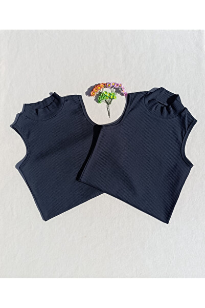 siyalife Черна дамска рокля с яка и ръкави - Badi