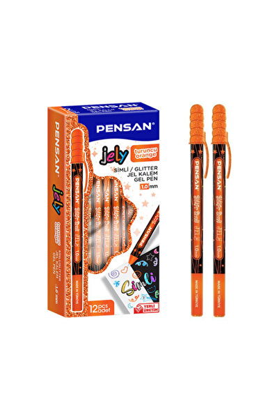 Pensan Glitter Gel Ballpoint Pen 1.0 mm Pack of 12 New Design
