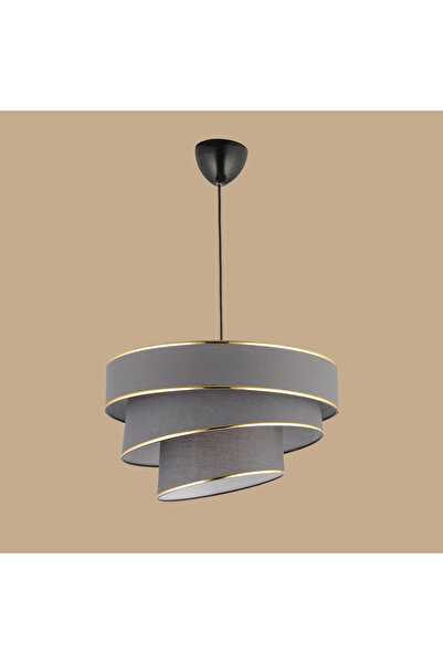 Bella Maison Levi 3 Katlı Sarkıt Avize Füme (40x70 cm)