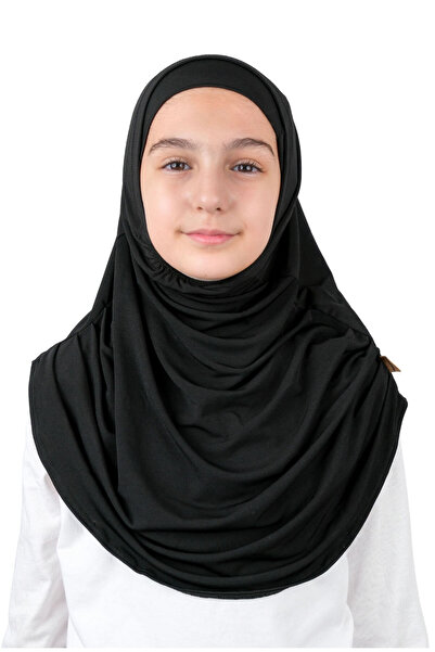 ihvan online Practical Ready-To-Wear Children's Shawl with Attached Bones Black