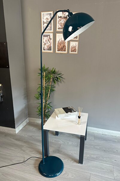 Bamyum Deniz Yeşili Lambader Hareketli Başlık Modern Dekoratif Oturma Odası Çalışma Odası Zemin Lambası