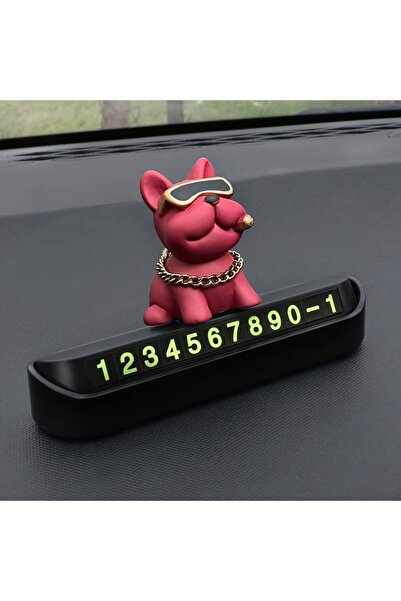 Dodemert Home Decor pentru bordul mașinii Bulldog francez (16,3 x 1,8 cm)