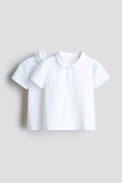 H&M 2'li Pamuklu Polo Okul Tişörtü
