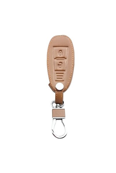 VTH Brown -leather key case for Suzuki Swift/Sport/SX4/S-Cross/Grand Vitara/Ignis/Kizashi/Baleno