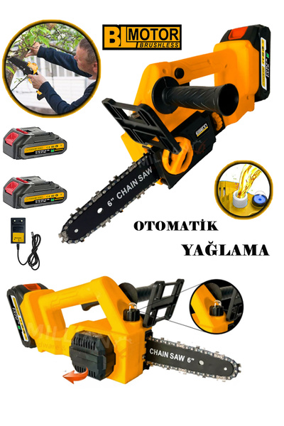 Eisenn Yeni Nesil Li-on Batarya Bl Motor Pro Saw Akülü Dal Budama Testere Bıç...