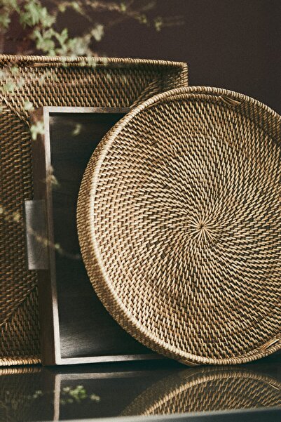 H&M Rattan Tepsi