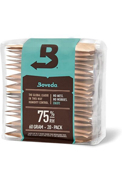 Boveda 75% Two-Way Humidity Control Packs – Size 60 – 20 Pack – Fix Major Moisture Loss