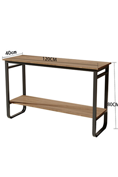 VariFurnx 120*40*80cm 2Tier Console Table Entryway Table Sofa Table Home Coffee Corner Display Table