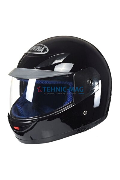 Awina Cască de motocicletă pentru copii Awina, neagră 47-48 cm