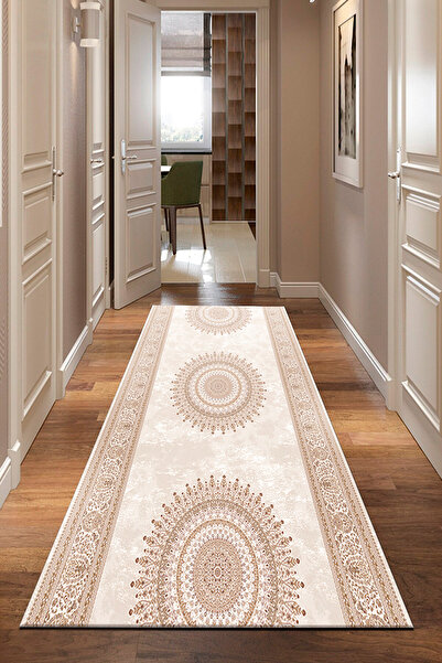 DEKOMOD Dijital Baskı Dört Mevsim Kaymaz Taban Yıkanabilir Koridor Mutfak ve ...