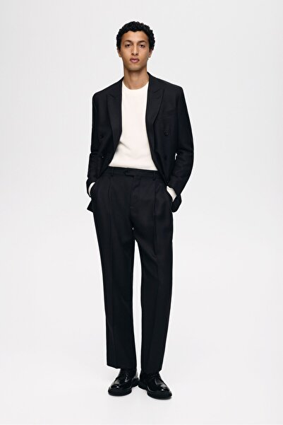 H&M Yün Karışımlı Takım Pantolonu Regular Fit