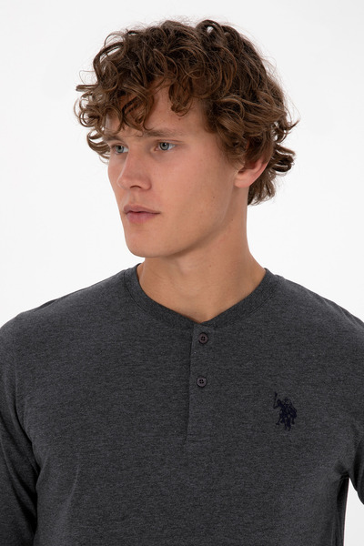 U.S. Polo Assn. Erkek Antrasit Melanj Pijama Takımı 50318601-VR081