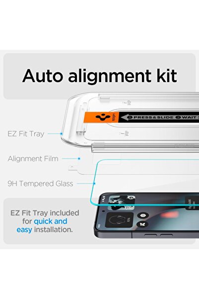 Spigen GLAStR EZ FIT [2 PACK] for Nothing Phone (3) Screen Protector Premium Tempered Glass 2 PACK