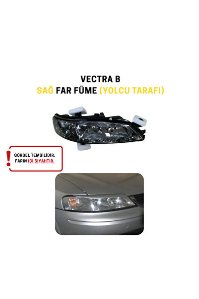 Wisco Opel Vectra B Makyajlı Sağ Far Takımı Füme (Koyu Camlı) (Yolcu Tarafı)