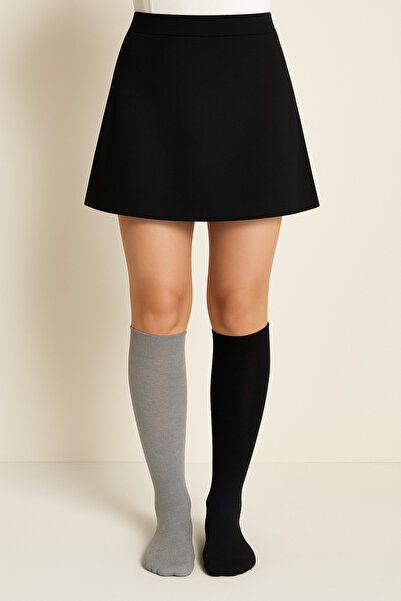 Özeren Çorap مجموعة جوارب نسائية بطول الركبة مكونة من 3 قطع