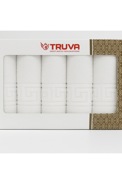 Truva Grup Set 4 Prosoape Greek – 100% Bumbac, 500 g/mp, 2x70x140 cm + 2x50x90 cm