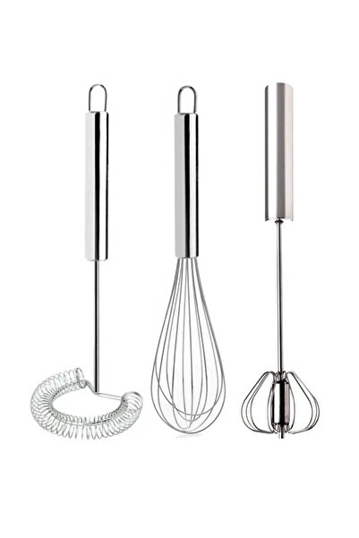 seç al burada 3'lü Çırpıcı Set, Otomatik Basmalı Çırpıcı, Tel Çırpıcı, Yumurt...