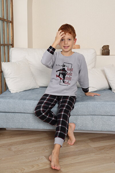 KAPİKİDS СВІТЕР З ВИШИВКОЮ, ЕКОСЕЛЬ, МАНЖЕТАМИ, ПОЛЯРНИЙ ДИТЯЧИЙ ТА МОЛОДІЖНИЙ ПІЖАМНИЙ КОМПЛЕКТ