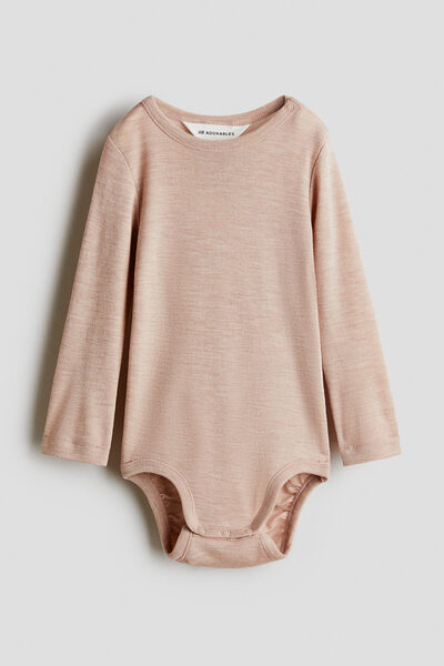 H&M Merinos Yünlü Jarse Body