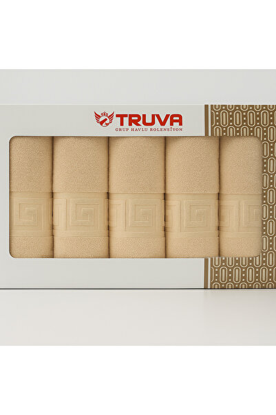 Truva Grup Σετ 4 ελληνικών πετσετών – 100% βαμβάκι, 500 γρ./τ.μ., 2x70x140 εκ...