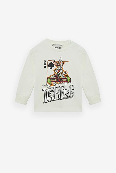Iceberg Bg Store Baby Boy Off-White Tshirt