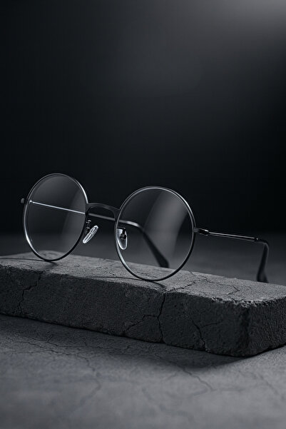 Chunky Frame Unisex Black Framed Round Harry Potter Blue Light Protection Computer and Screen Glasses