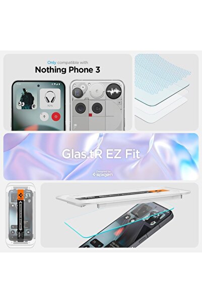 Spigen GLAStR EZ FIT [2 PACK] for Nothing Phone (3) Screen Protector Premium Tempered Glass 2 PACK
