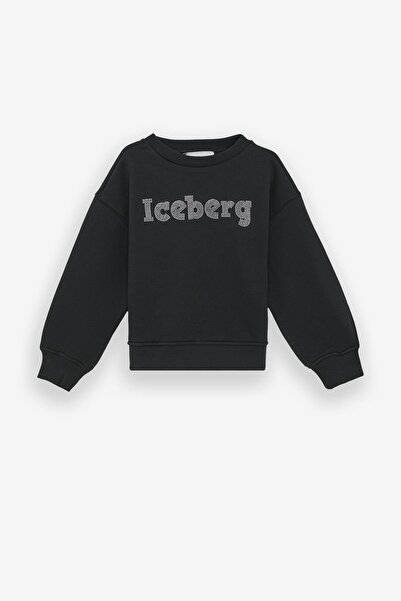 Iceberg BG Store Μαύρο φούτερ για κορίτσια