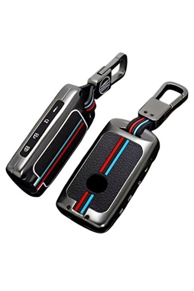 VTH Carcasă cheie metalică Mazda - 4 butoane laterale (Mazda 3, 6, CX30/MX30, CX9, CX5, CX8, MX5)