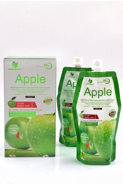 SAADA BEAUTY Ammonia-free Hair Color Cream 500 ml + 500 ml Developer - Dark Brown (SAADA BEAUTY)