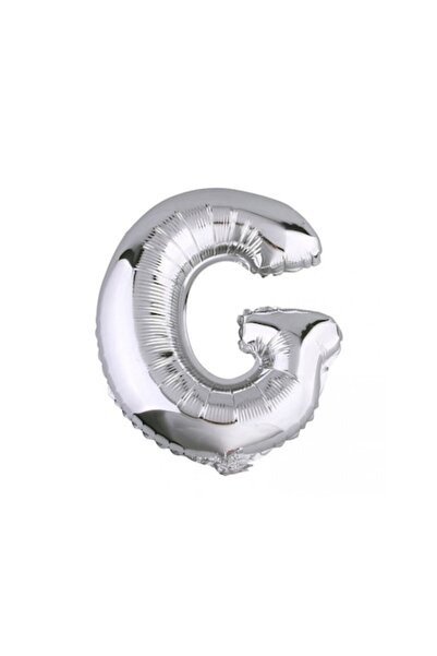 OEM Αλουμινένιο μπαλόνι γράμμα G, ESB, 35 cm, ασημί