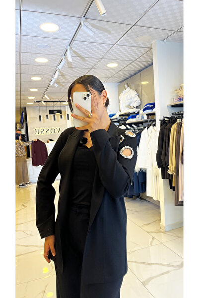 Vosse Mianotte Siyah Taş Detaylı Takım