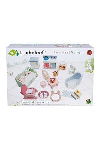Tender Leaf Toys Wooden Play Set - Rural Room, 20 pieces