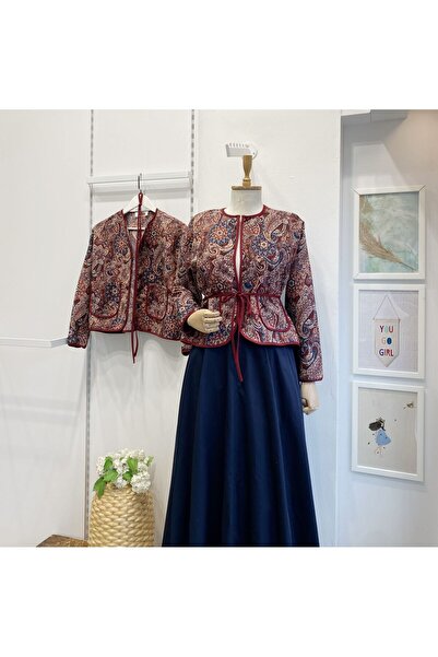 Faya Boutique Kırmızı Biyeli Elysia Kapitone Ceket