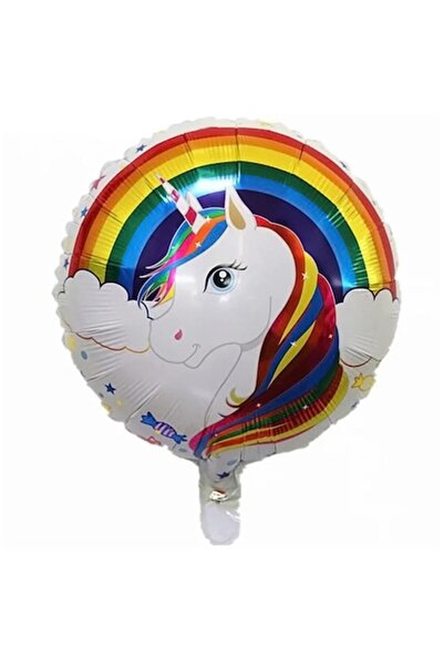Domi Party & Gifts Balon rotund din folie, Unicorn, 45 cm