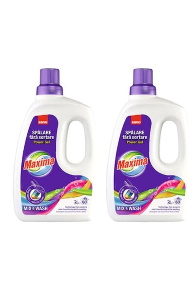 Sano Pachet 2 x Detergent de rufe Maxima Mix&Wash, 3L