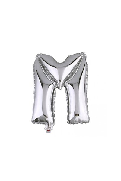 OEM Αλουμινένιο μπαλόνι με γράμμα M, ESB, 35 cm, ασημί