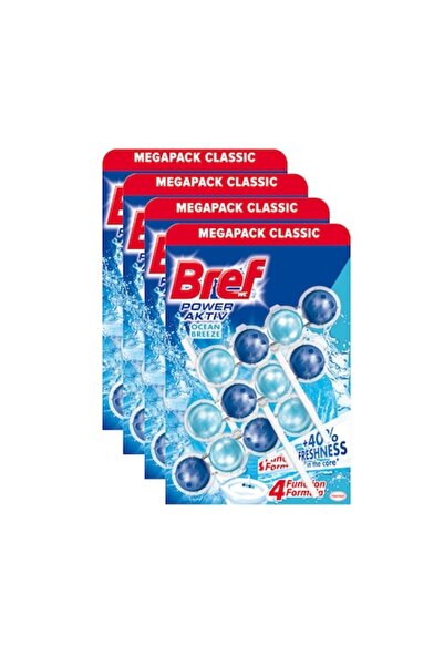 Bref Odorizant pentru toaletă Power Aktiv Ocean Breeze, 12 x 50 g