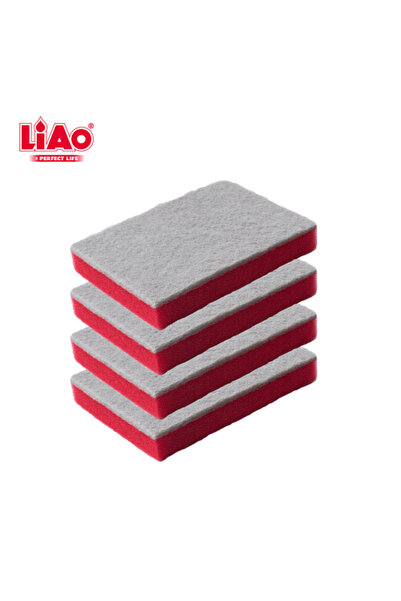 liao H130026 عبوة من 8 قطع من إسفنجات التنظيف متعددة الأغراض، مقاس 8×11×2.5 سم، شديدة التحمل