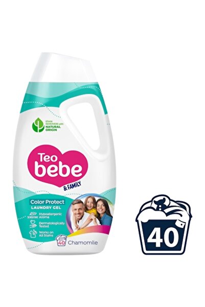 TEO BEBE Detergent automat de rufe Family, 1,8 l, mușețel, 40 de spălări