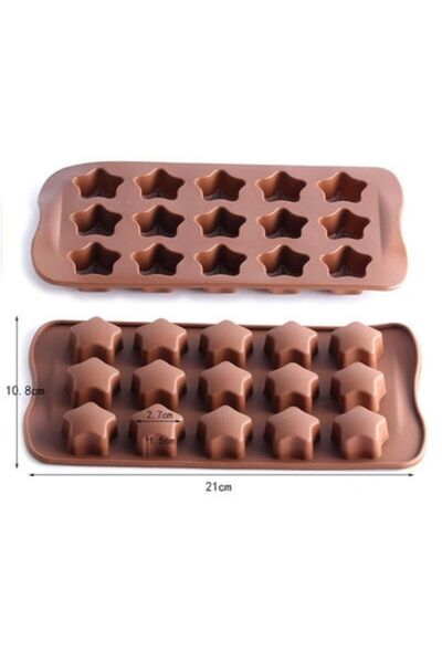 CBD CORAL BEST DEALS Formă de silicon - Formă de stea pentru ciocolată de cas...