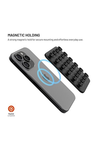 FIXED Βάση τηλεφώνου MagMate MagSafe με βεντούζα, μαύρη